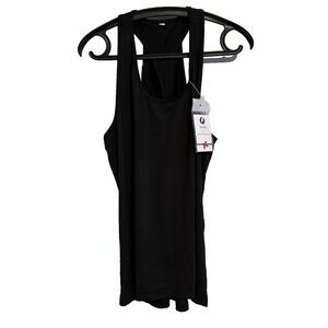 NWT Ictive Activewear Black Sleeveless Top XL Athletic Gym Workout Fitness Basic